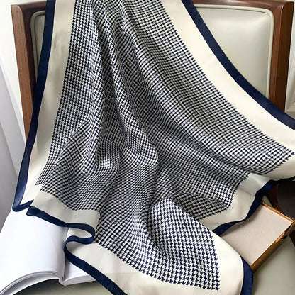 Luxury Silk Satin Women’s Print Scarves 70x70cm