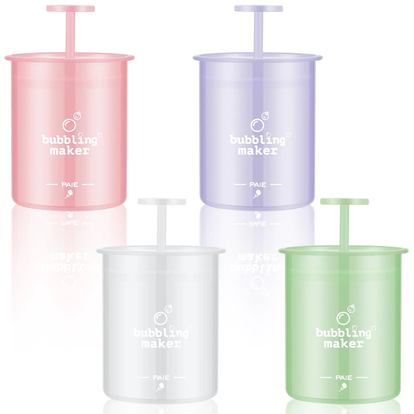 Maitys 4 Pcs Face Foam Maker for Face Wash Travel Face Wash Foamer Convenient Facial Skincare Whip Maker Household Quick Facial Cleansing Tool for Face Wash Skin Care