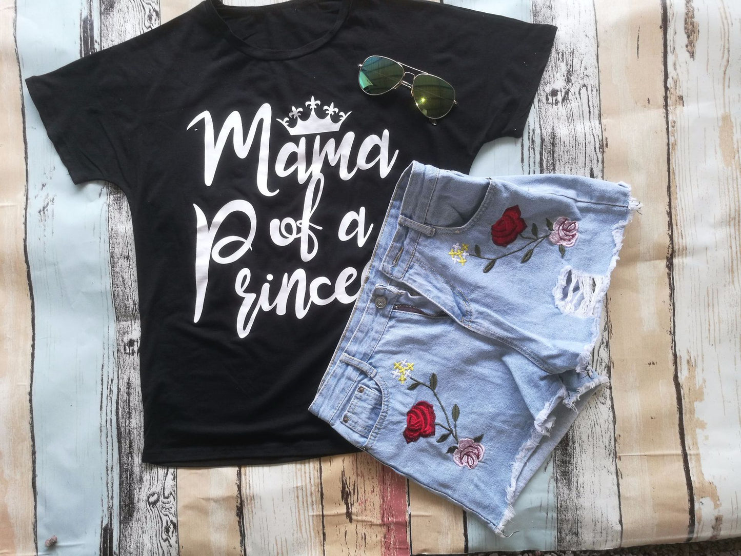 Plain Print Matching Family Short Sleeve T-Shirts