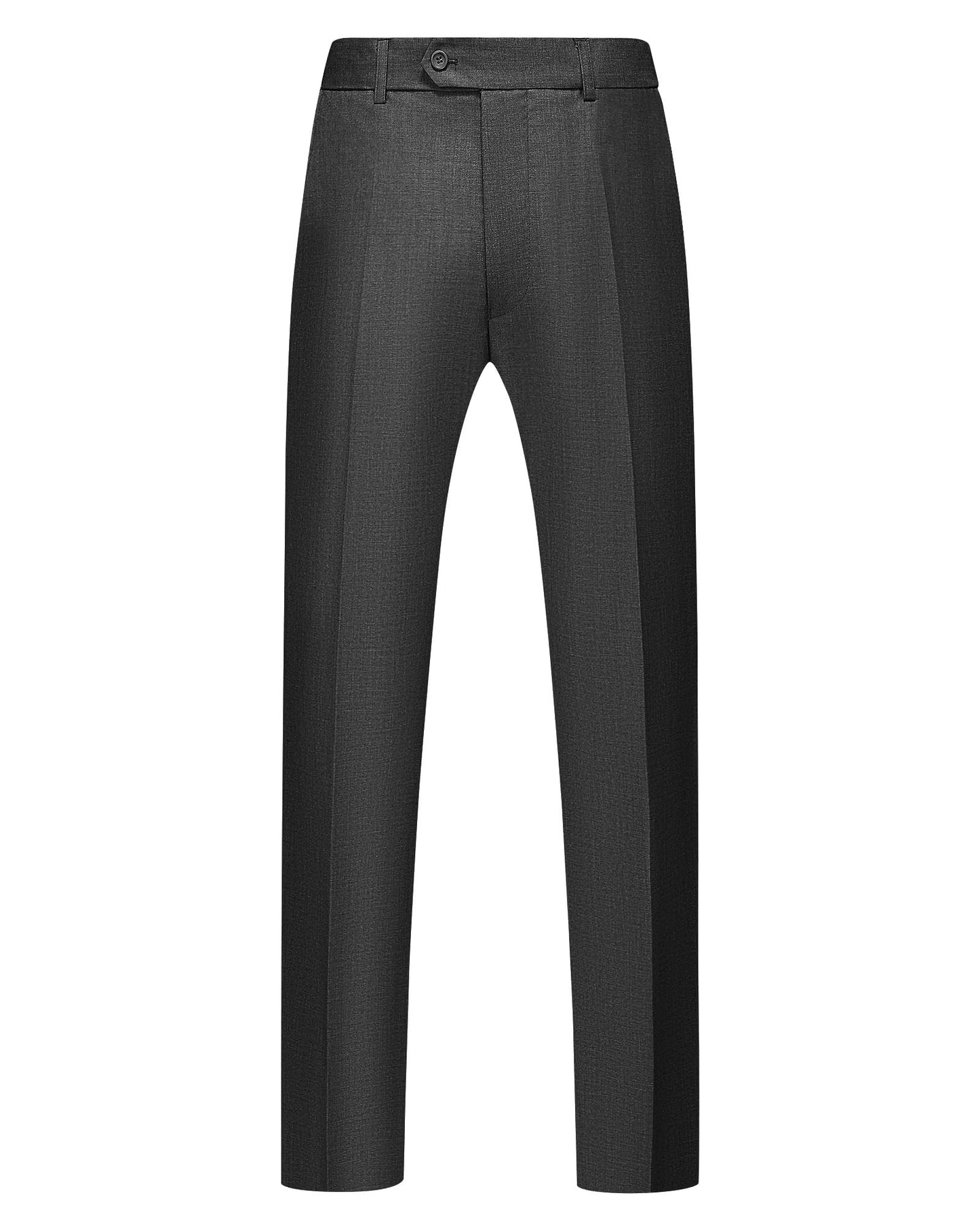MAGE MALE Mens Slim Fit Stretch Dress Pants Stylish Suit Pants Dress Slacks Dark Grey