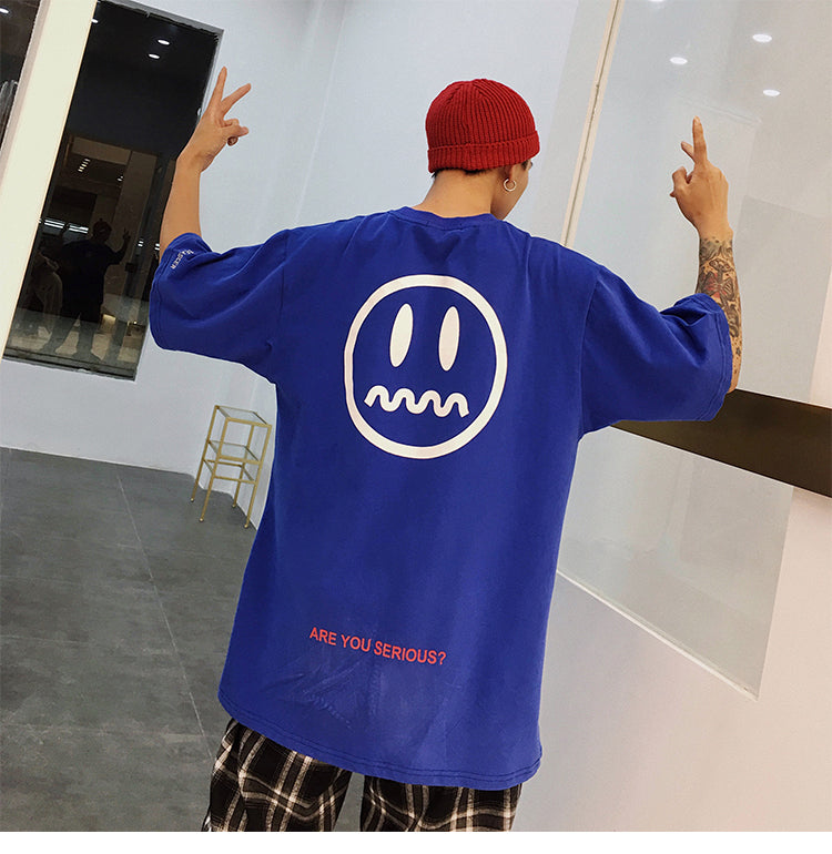 Couple Devil Face T-Shirts, Hip Hop Summer Fashion