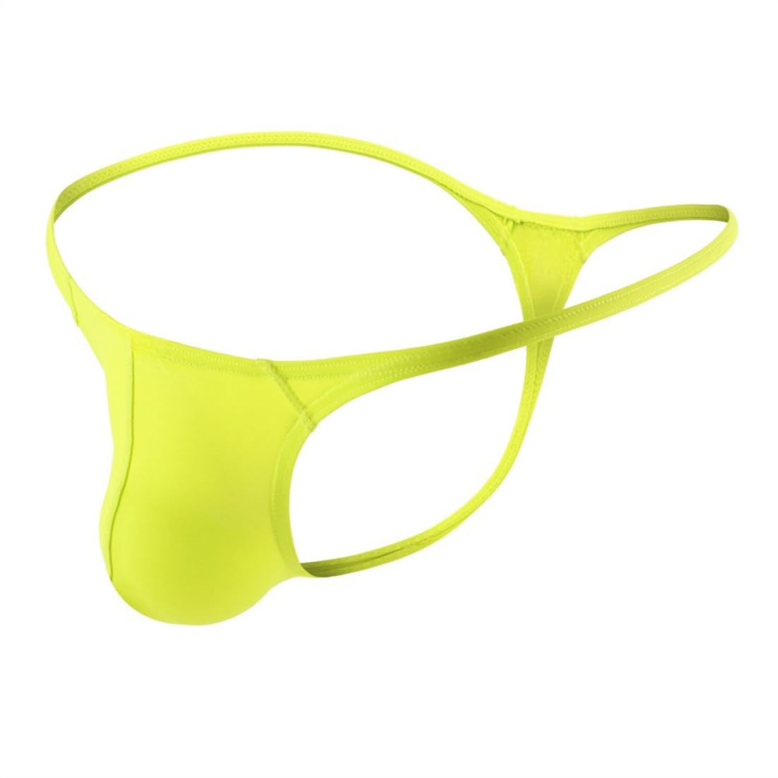 DKEGIFF Mens Thong Mens T Back G String Underwear Sexy Underwear For Men Low Rise Bulge Pouch Male Underwear Yellow