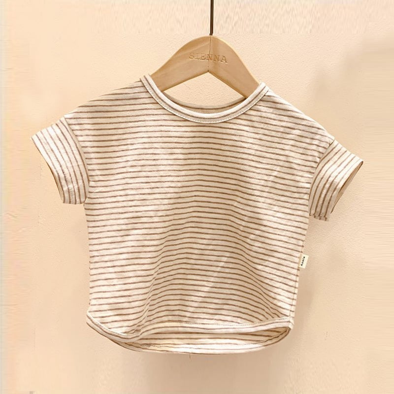 Baby Summer Striped Short Sleeve T-Shirt for Kids