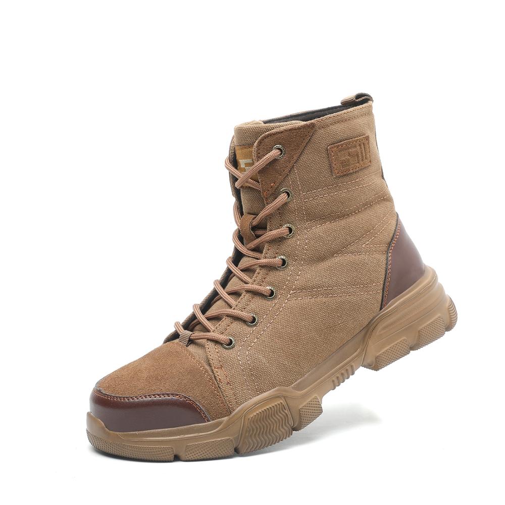 High-Top Steel Toe Safety Shoes for Work Protection