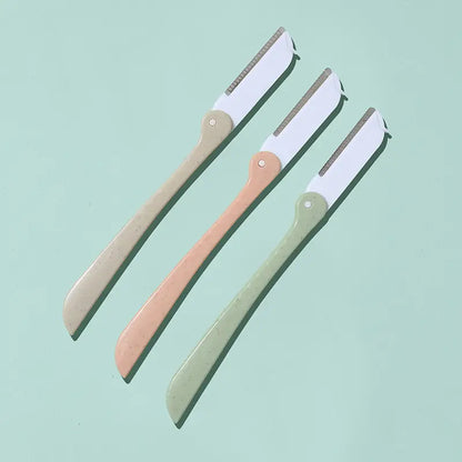 3 PCS Portable Foldable Eyebrow Razors for Women