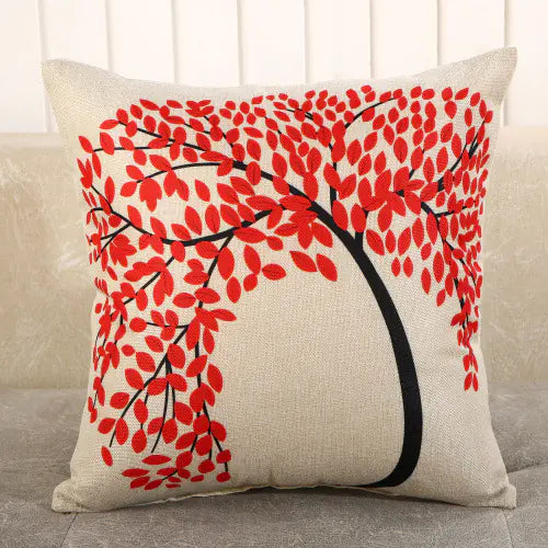 Linen Printed Pillows for Car and Couch Decoration
