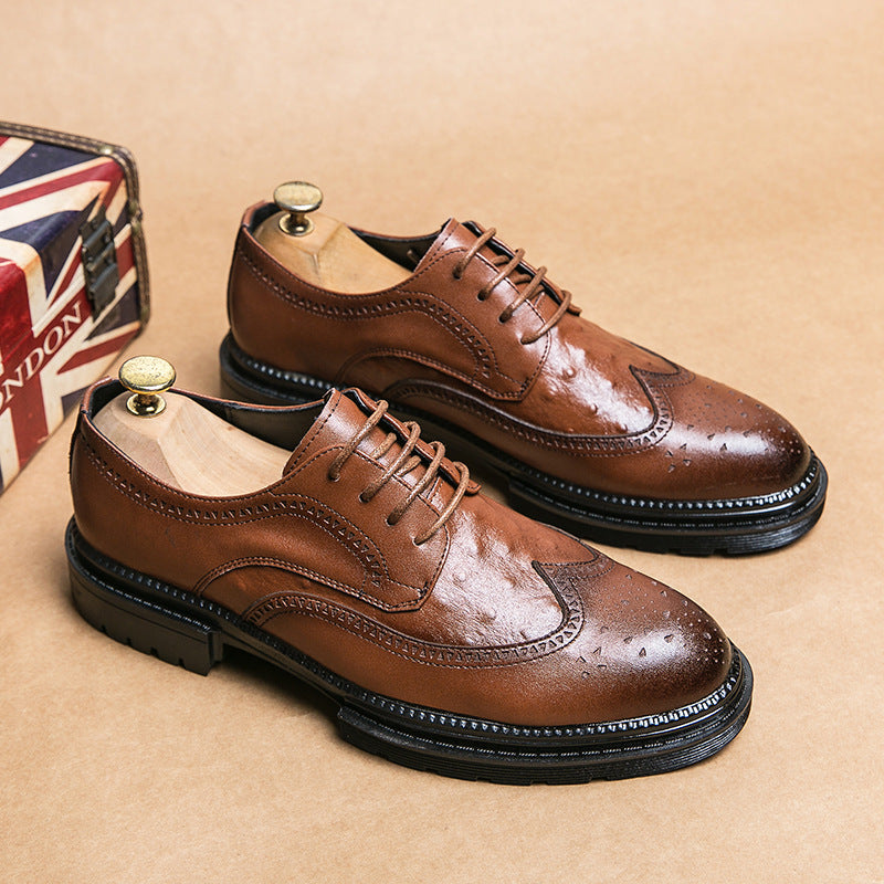 Men's British Style Formal Leather Business Shoes