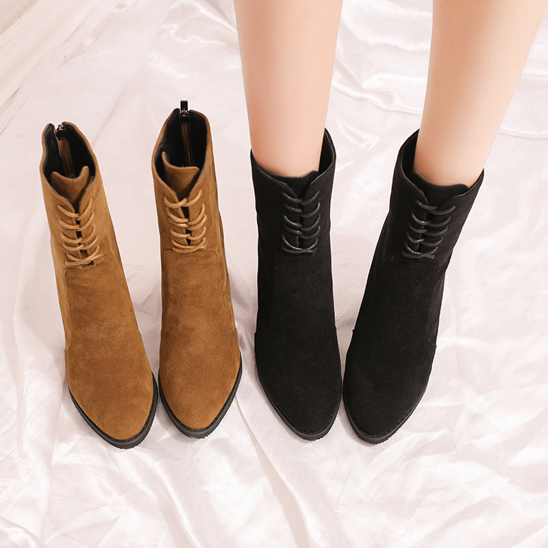Martin Boots, Mid-Calf Boots, Chunky Heeled Short Boots