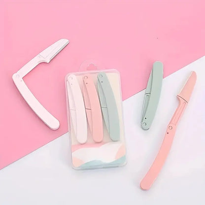 3 Pcs Folding Eyebrow Razors for Hair Removal