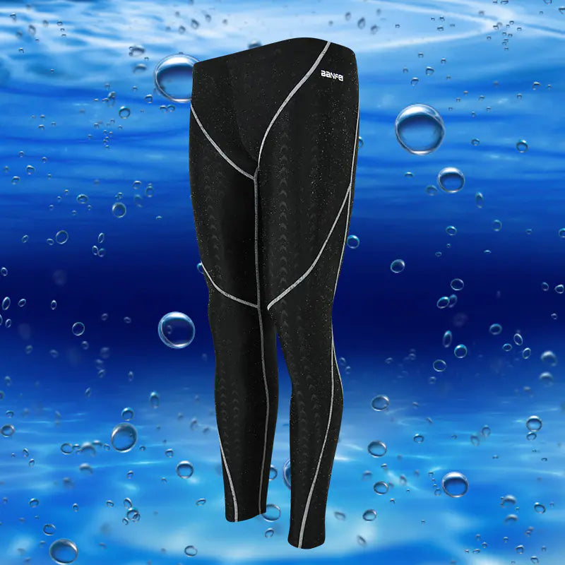 Sun-Proof Nylon Men's Cropped Swim Trunks