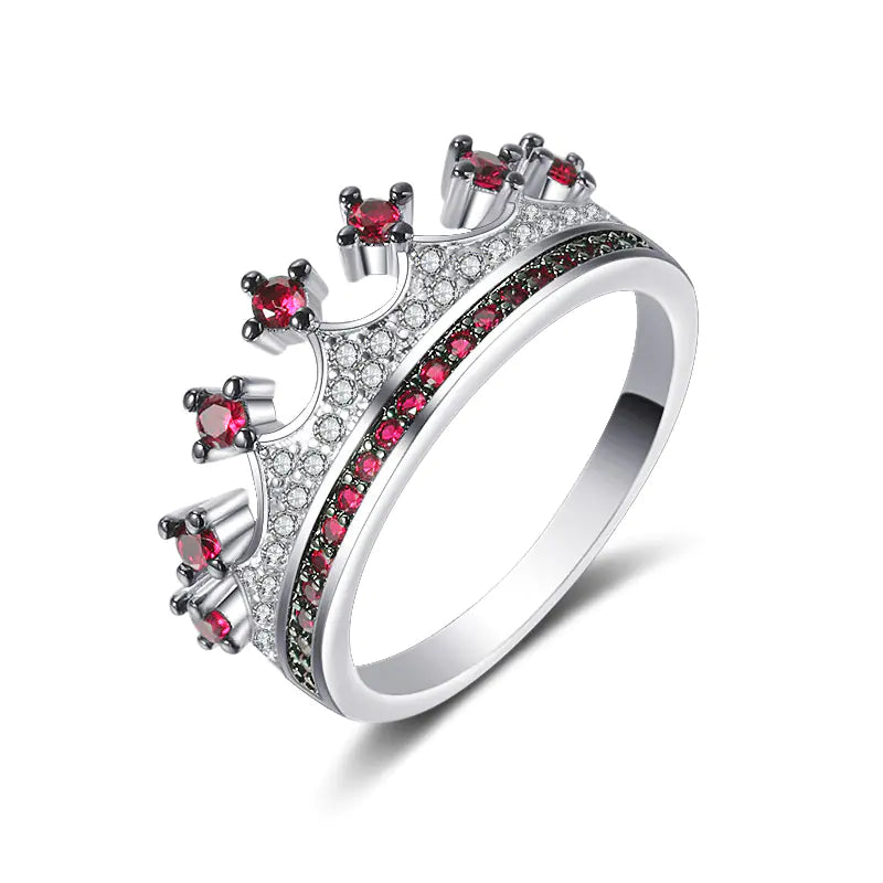 Two-tone Heart Shaped Zircon Ring