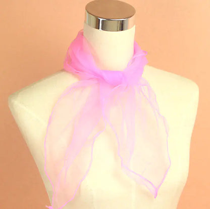 6 Color Dance Performance Silk Scarves for Kids