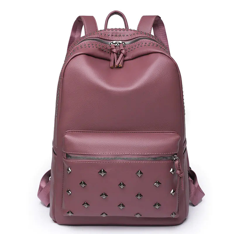 Women's Designer Anti-Splash PU Leather Backpacks