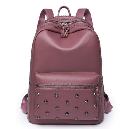 Women's Designer Anti-Splash PU Leather Backpacks