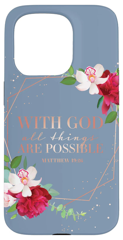 iPhone 15 Pro Christian Phone Cases With Bible Verses Religious Sayings Case