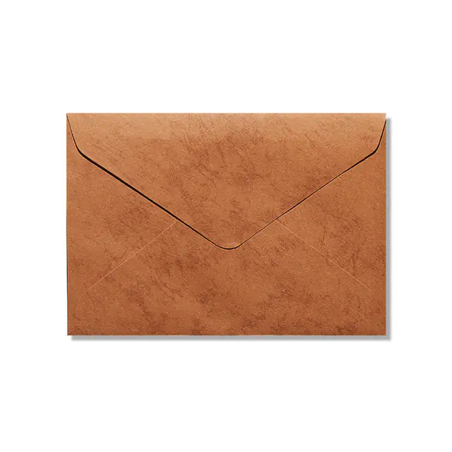 Handmade Blue Cowhide Envelopes for DIY Invitations