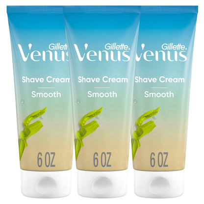 Gillette Venus Smooth plus Olay Shaving Cream for Women 3 Count 6 oz