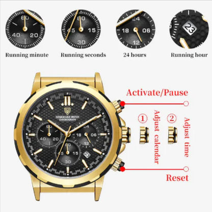 Men's Luminous Business Watch