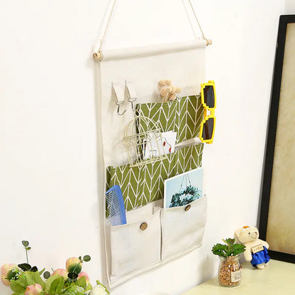 Storage Rack with Hanging Pockets for Home Use
