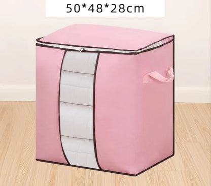 Foldable Storage Bags for Organizing Clothes and Blankets