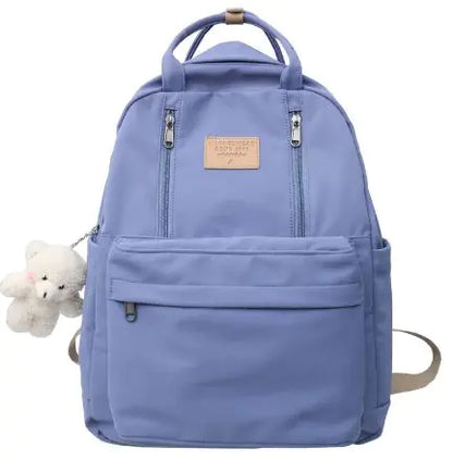 School Bag Double Zipper Tote Bags