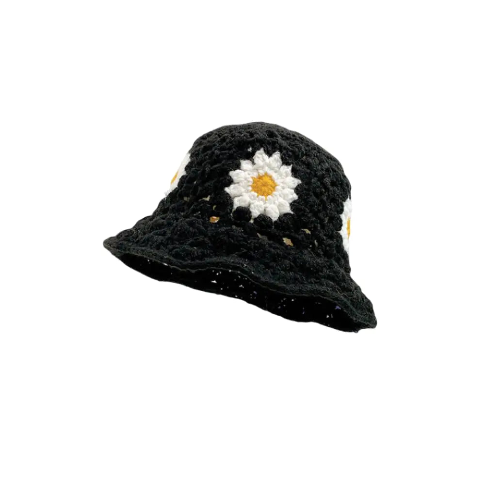 HCBLWY Crochet Bucket Hat Handmade Foldable Cap Knit Fisherman Caps Travel Hats Knitted Hats for Women (C-Khaki)