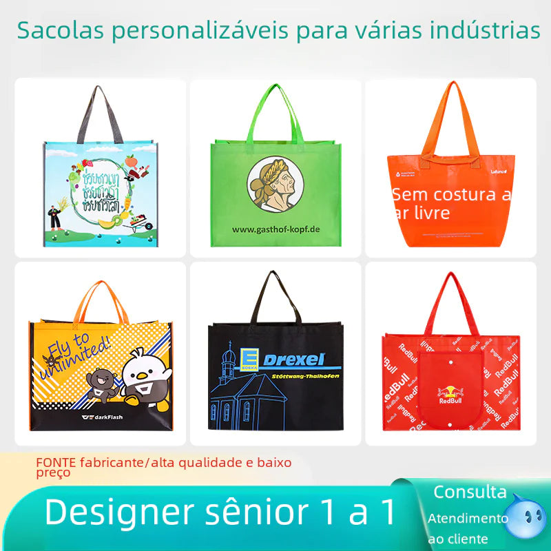 Custom Non-Woven Fabric Tote Bags for Gifts and Shopping