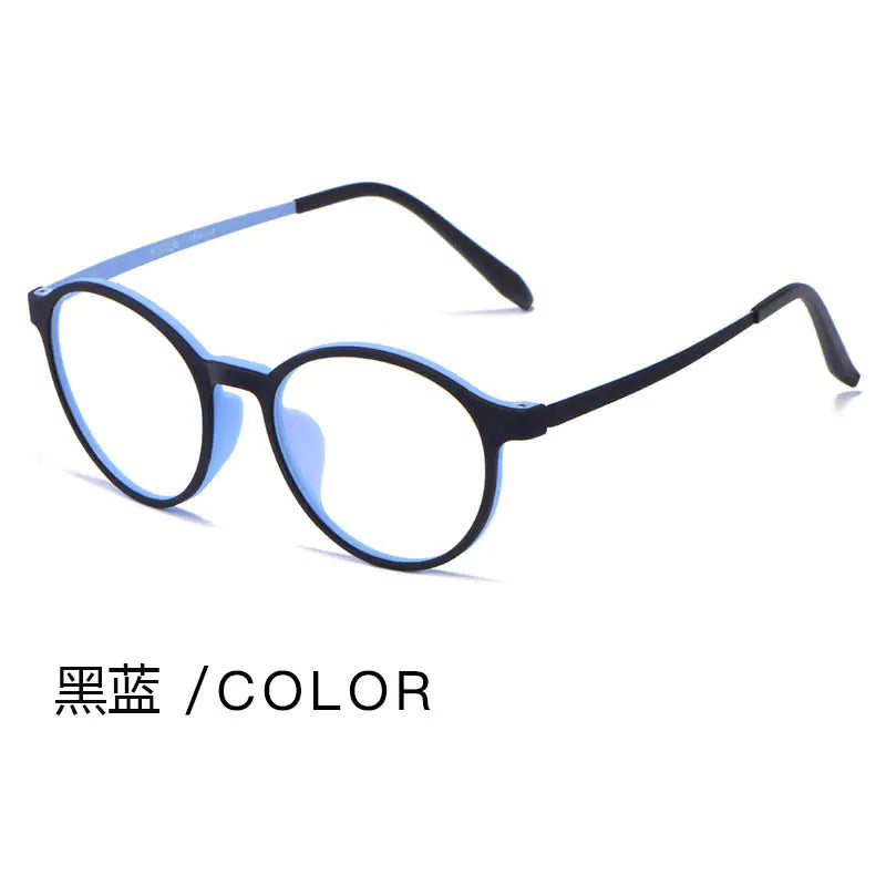 Fashionable Round TR90 Eyeglass Frames - Ultra Lightweight