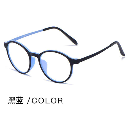Fashionable Round TR90 Eyeglass Frames - Ultra Lightweight