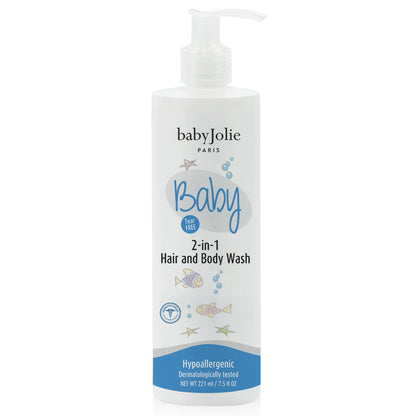 Baby Jolie Baby Body Wash Kids Hair and Body Wash for Babies & Newborn 2-in-1 Shampoo + Soap | 7.5oz | 221ml (1)