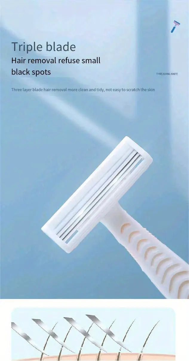 4 Pcs Women's Disposable Razors with Silky Touch Handles