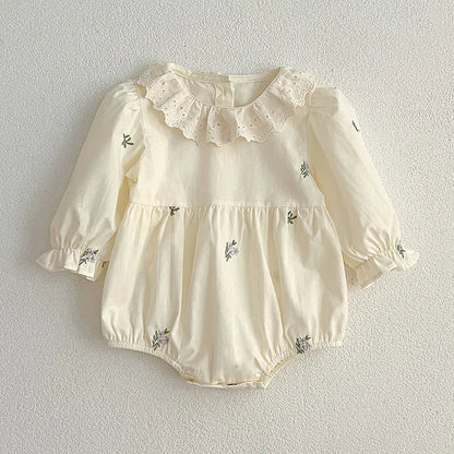 Women's Long Sleeve Baby Wrap Jumpsuit