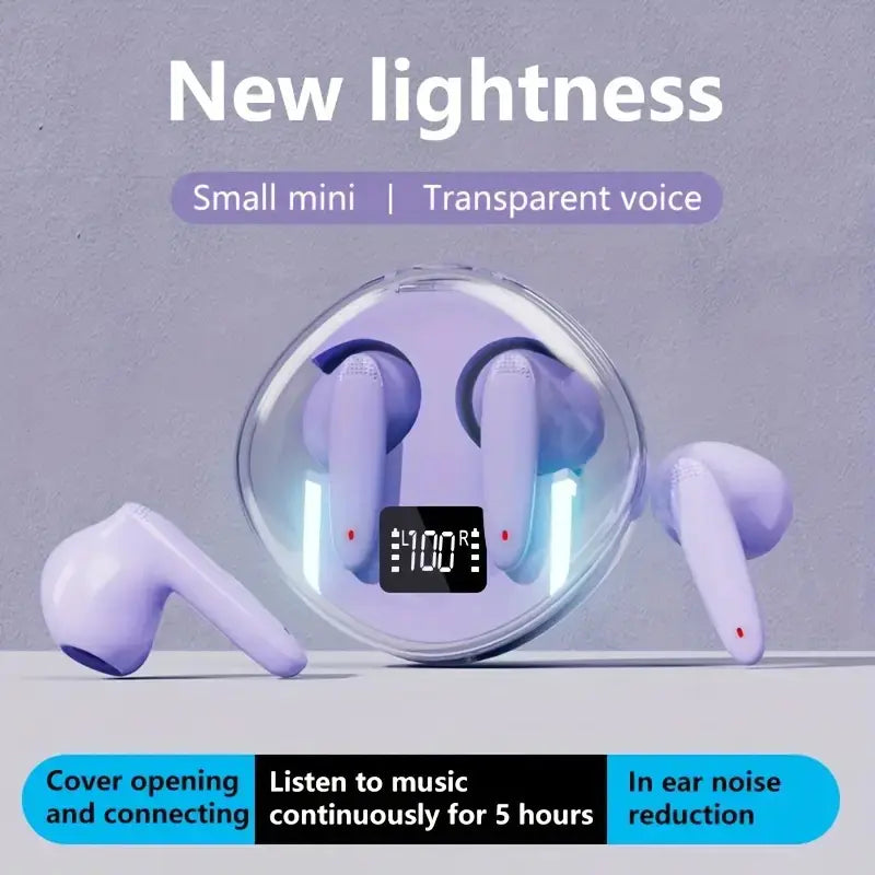 Premium Wireless Earbuds with RGB Charging Case
