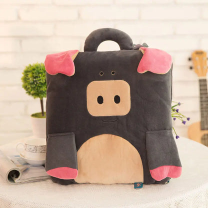 Cartoon Car Air Conditioning Blanket with Plush Pillows