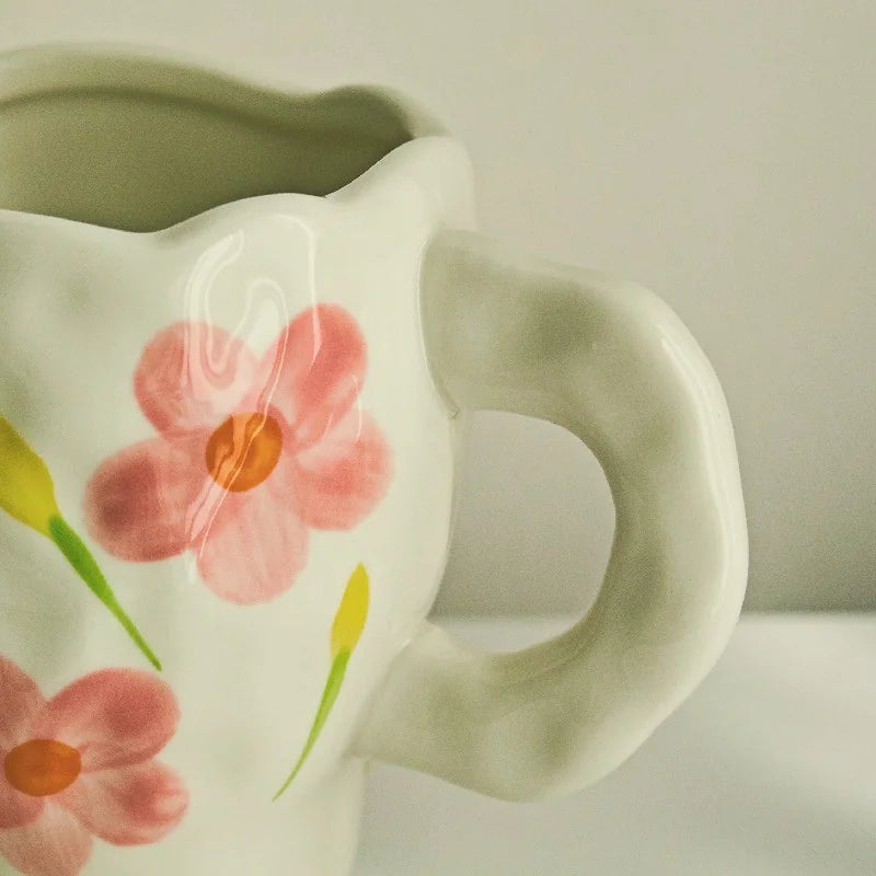Handmade Hand-Painted Ceramic Coffee and Tea Mugs