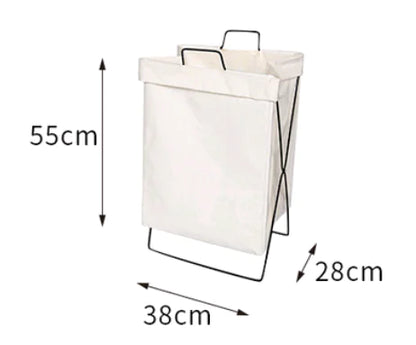 Foldable Fabric Laundry Basket for Home Storage