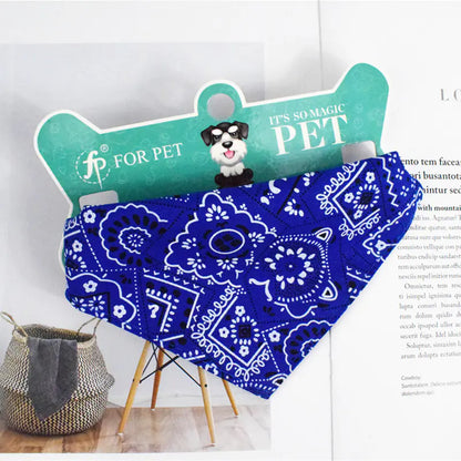 Printed Pet Bibs and Triangular Scarves for Dogs/Cats