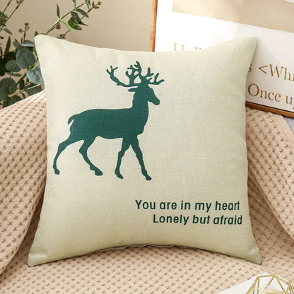 Linen Printed Pillows for Car and Couch Decoration
