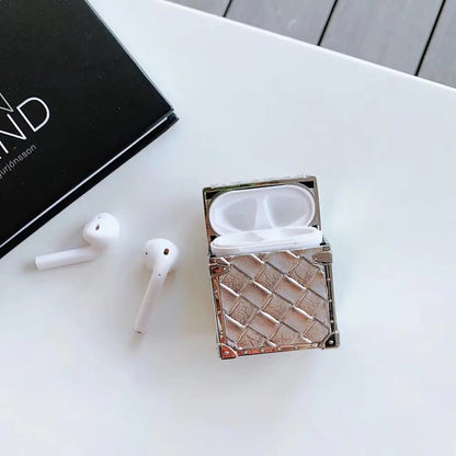 Woven Leather AirPods Case for Wireless Earbuds