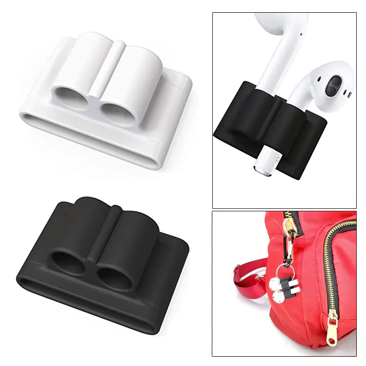 Silicone Case for Wireless Earbuds with Strap Holder