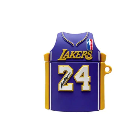 Lakers Jersey Square AirPods Case for Wireless Earbuds