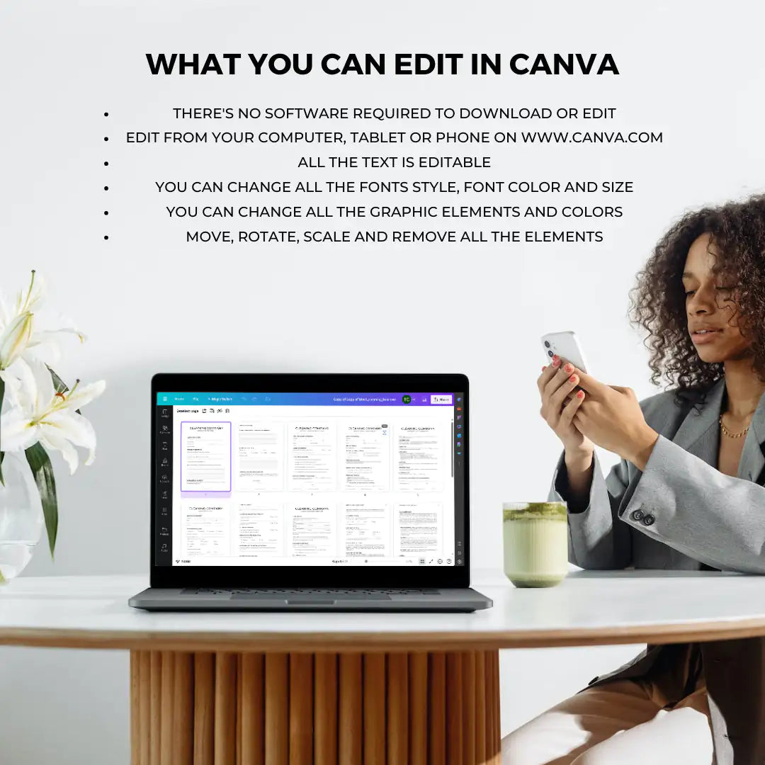 Downloadable Cleaning Business Template