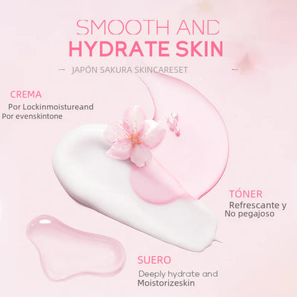 LAIKOU Cherry Blossom Skincare Set 6 Pieces