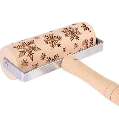 Christmas Print Eco-Friendly Kitchenware Rolling Pin