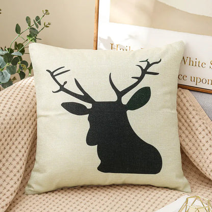 Linen Printed Pillows for Car and Couch Decoration