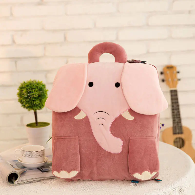 Cartoon Car Air Conditioning Blanket with Plush Pillows