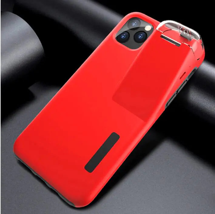 Phone Case with TWS Wireless Earbuds Charging Dock