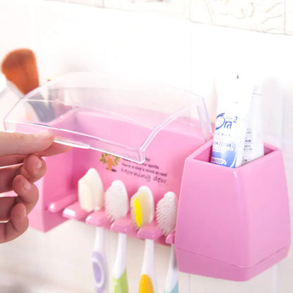 Toothbrush Holder and Storage Rack for Home Use