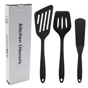 3pcs Silicone Kitchenware Set: Frying & Pizza Shovels