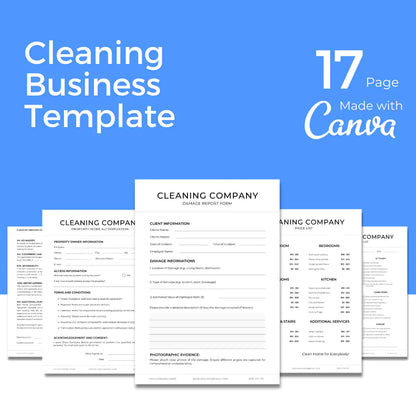 Downloadable Cleaning Business Template